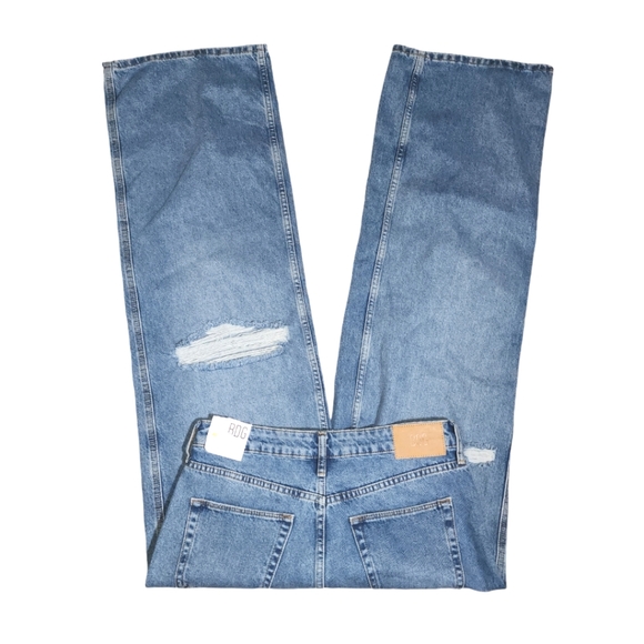 Urban Outfitters BDG Puddle Distressed Super High Waist Wide Leg Jeans Size 29W - Picture 7 of 15